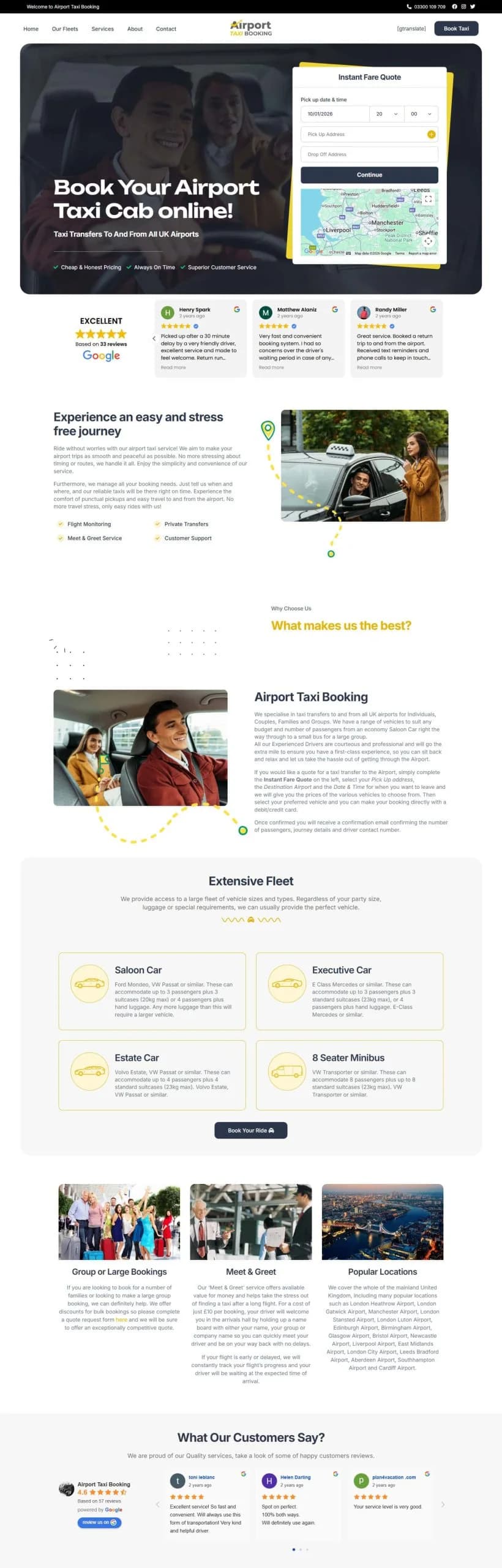 Airport Taxi Booking website design and development by Avijit Hazra