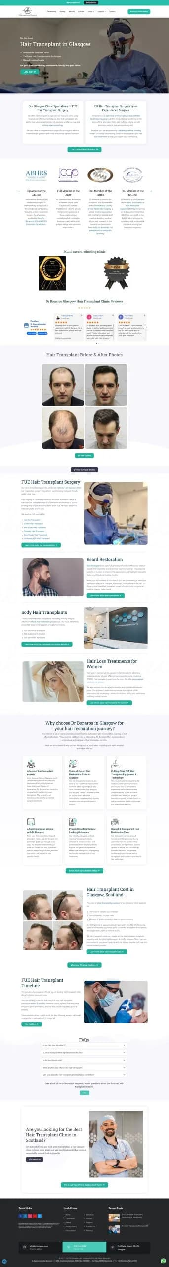 Dr Bonaros website design and development by Avijit Hazra