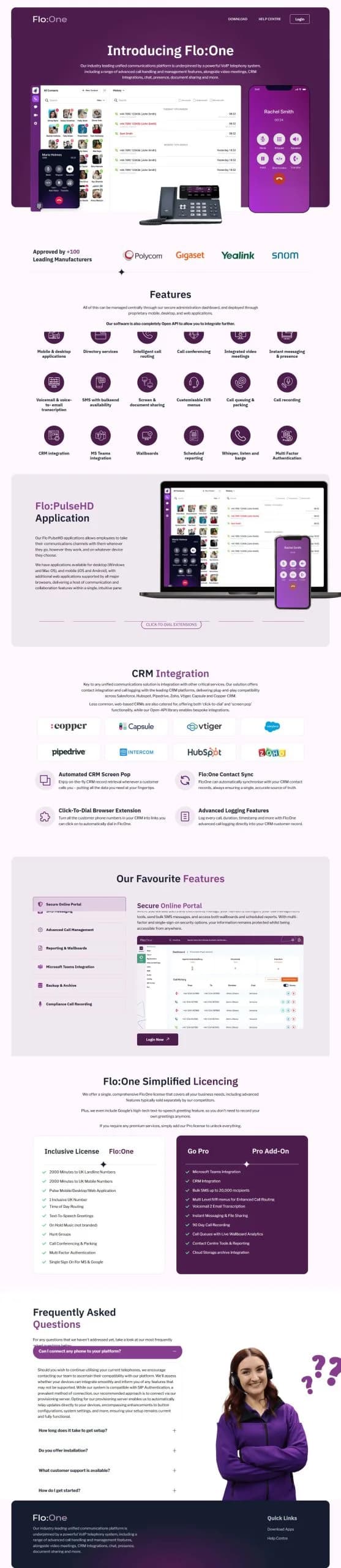 Flo:One website design and development by Avijit Hazra