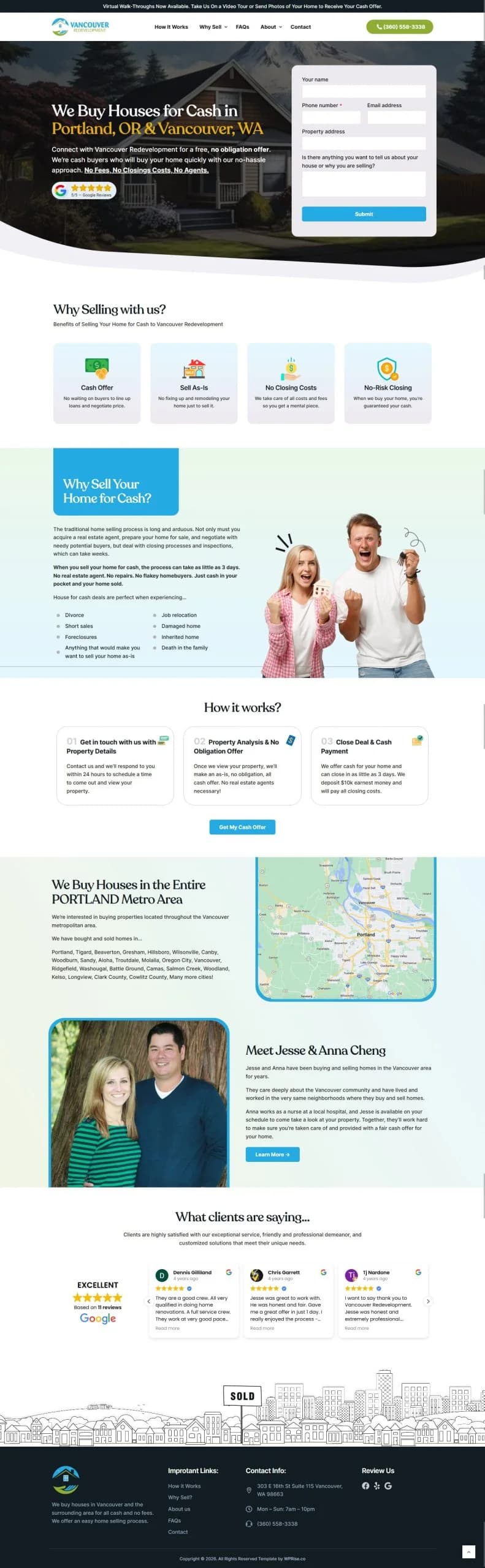 Vancouver Redevelopment website design and development by Avijit Hazra