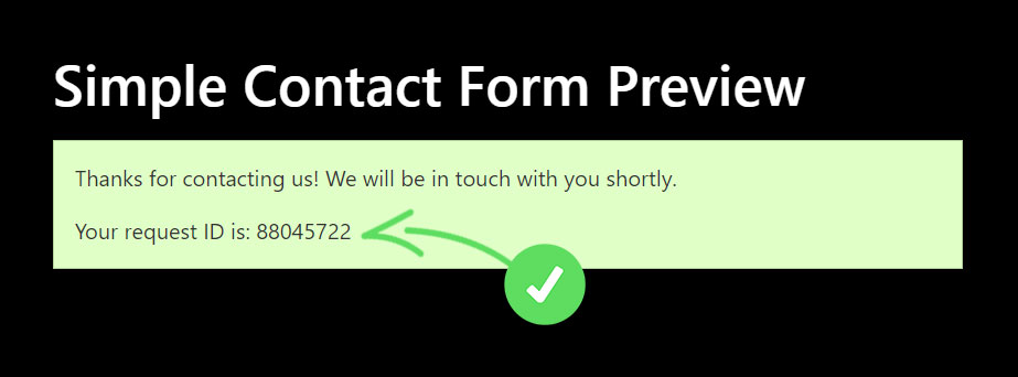 WPForms configuration example