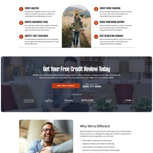 CredBooster – Credit Repair Landing Page for Lead Generation